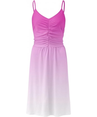 Summer Dresses for Women 2024,Women's Summer Dress Sleeveless Casual Dresses A-line Swing Mini Dresses Sundress A2-hot Pink $...