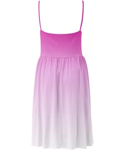 Summer Dresses for Women 2024,Women's Summer Dress Sleeveless Casual Dresses A-line Swing Mini Dresses Sundress A2-hot Pink $...