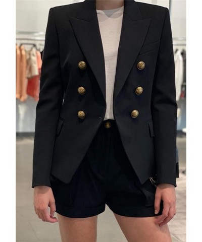 Women's Long Sleeve Solid Color Blazer Casual Work Office Open Front Blazer Jacket Suit Cardigan Black $21.23 Blazers