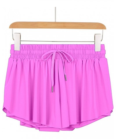 Flowy Athletic Shorts for Women Gym Yoga Workout Running Skort Spandex Tennis Skirts Cute Clothes Summer Water Pink $12.74 Ac...