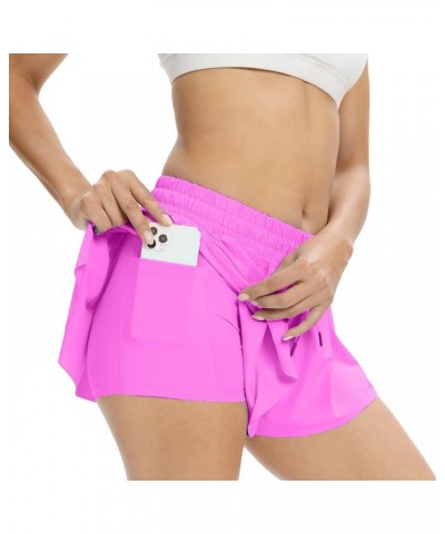 Flowy Athletic Shorts for Women Gym Yoga Workout Running Skort Spandex Tennis Skirts Cute Clothes Summer Water Pink $12.74 Ac...