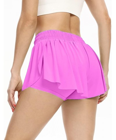 Flowy Athletic Shorts for Women Gym Yoga Workout Running Skort Spandex Tennis Skirts Cute Clothes Summer Water Pink $12.74 Ac...