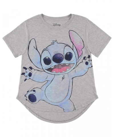 Ladies Lilo and Stitch Shirt - Ladies Classic Lilo and Stitch Fashion Tee Lilo and Stitch Stripe Sleeve Athletic Tee Heather ...