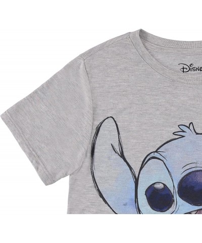 Ladies Lilo and Stitch Shirt - Ladies Classic Lilo and Stitch Fashion Tee Lilo and Stitch Stripe Sleeve Athletic Tee Heather ...