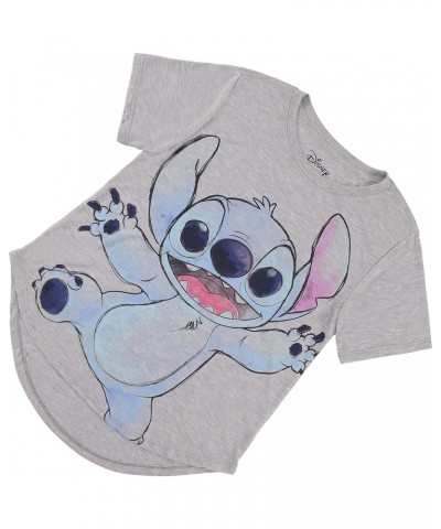 Ladies Lilo and Stitch Shirt - Ladies Classic Lilo and Stitch Fashion Tee Lilo and Stitch Stripe Sleeve Athletic Tee Heather ...