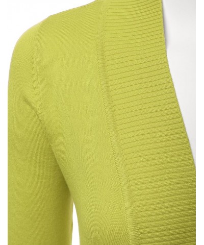 Women's V-Neck Long Sleeve Classic Knit Cardigan Sweater in Hot Coral Lbt005-lime $19.97 Sweaters