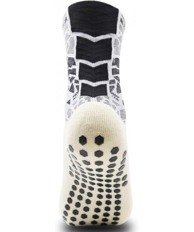 Anti Slip Ankle Socks 2/4/8pair Sports Non-Slip Football Grip Socks 2 X Black White $8.09 Socks