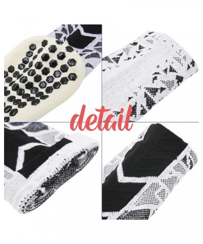 Anti Slip Ankle Socks 2/4/8pair Sports Non-Slip Football Grip Socks 2 X Black White $8.09 Socks