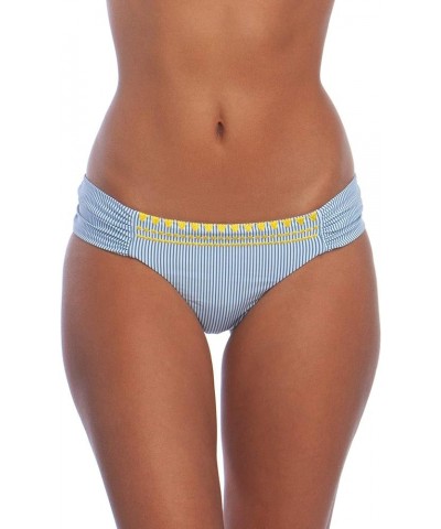 Women's Standard Side Shirred Hipster Bikini Swimsuit Bottom Blue//Santa Margarita $14.44 Swimsuits