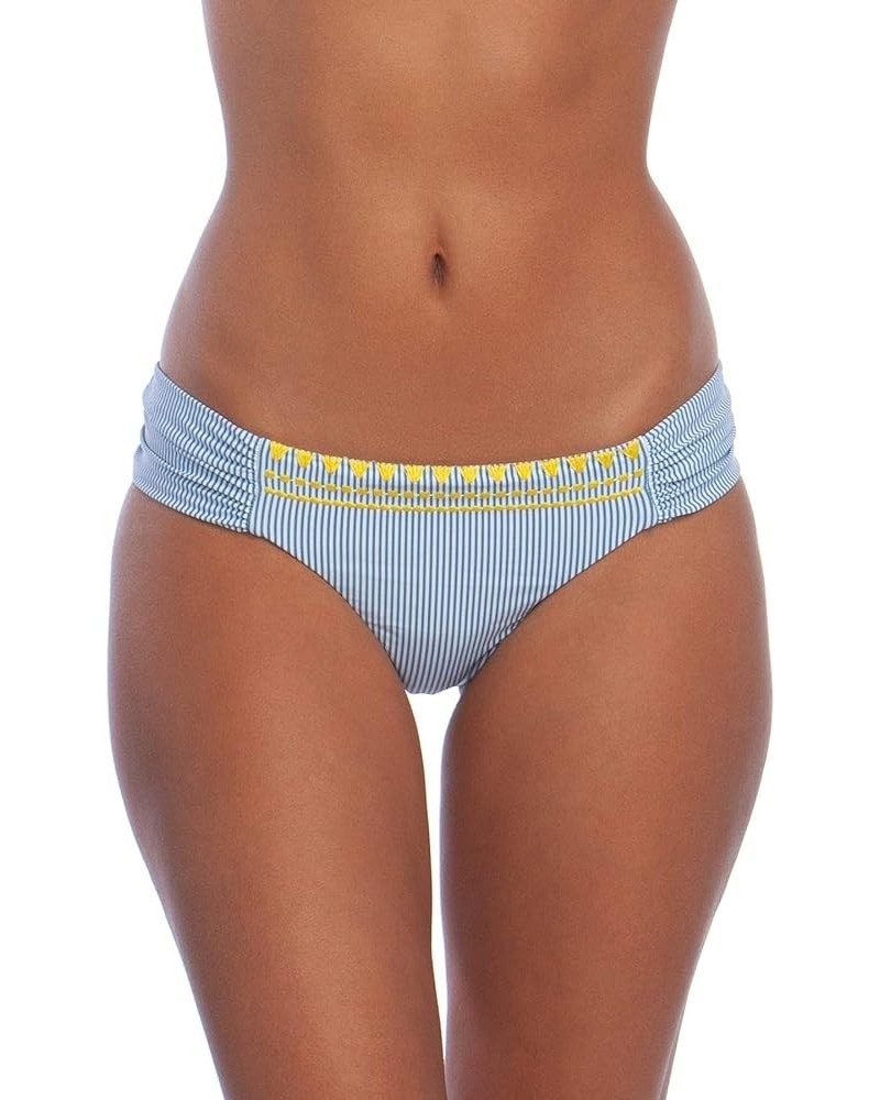 Women's Standard Side Shirred Hipster Bikini Swimsuit Bottom Blue//Santa Margarita $14.44 Swimsuits