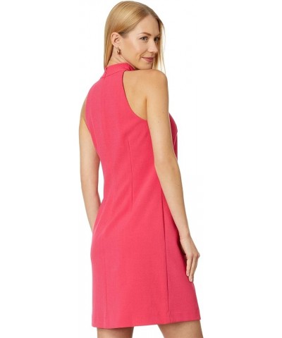 Women's Halter Bow Neck Dress Hot Pink $21.24 Dresses