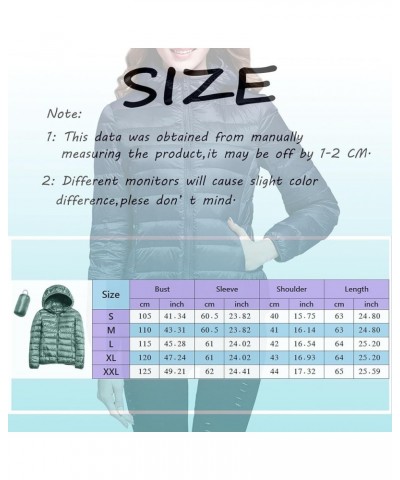 Women's Packable Puffer Jacket Lightweight Hooded Down Jacket Quilted Winter Warm Coats Full-Zip Outwear with Bag Pink $10.50...