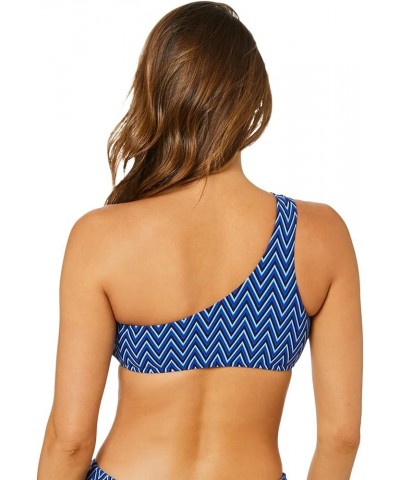 Women's Standard Bandeau One Shoulder Bikini Top Swimsuit Cleo Indigo $31.05 Swimsuits