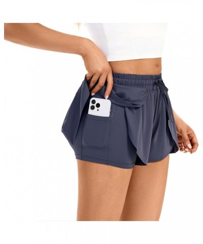 Flowy Running Shorts for Women Gym Yoga Workout Athletic Tennis Skirt Sweat Short Skort Cute Trendy Clothes Summer Grey $16.7...