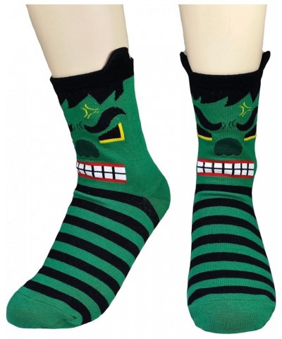 Women's Superheroes and Villains Cute Cartoon Hero Socks Set Stripes and Ears 5 Pair $10.39 Socks