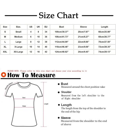 Womens Half Zipper Tops 2023 Summer Casual Dressy Short Sleeve V Neck T Shirts Cute Print Tees Trendy Tunic Fashion Blouses G...