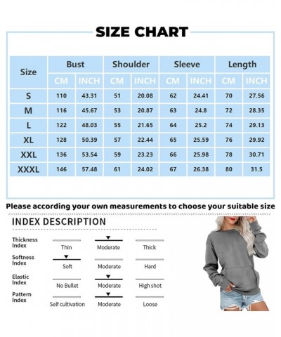 Womens Fall Fashion 2023,Womens Dressy Solid Crewneck Sweatshirt Oversized Long Sleeve Pullover Casual Outfit Clothes 3-purpl...