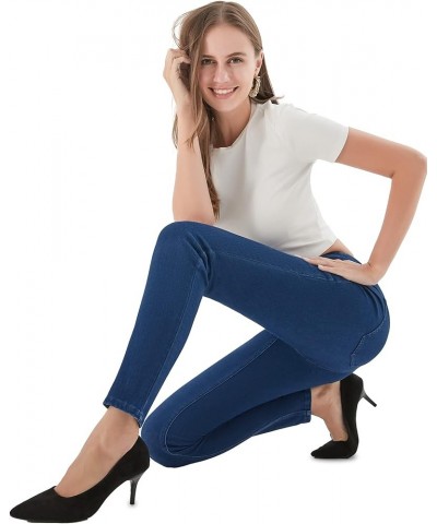 Pull-On Jeggings for Women High Waisted Skinny Stretchy Denim Classic Jeans with Pockets Medium Blue $13.68 Jeans