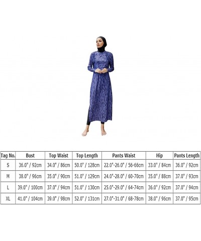 Muslim Swimsuits for Women Long Sleeve Modest Swimwear Islamic Arabic Costume Hijab Burkini Full Cover Floral Bathing Suit De...