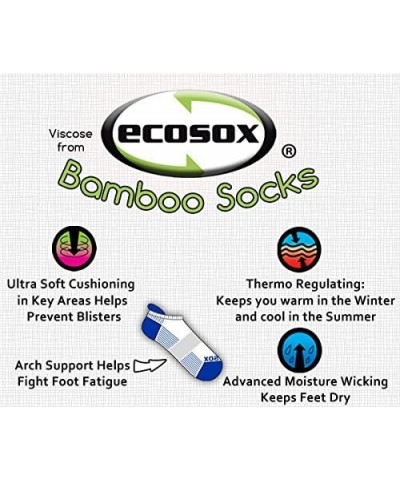 Viscose From Bamboo Women's Running & Sport Tab Socks Black / White $8.88 Activewear