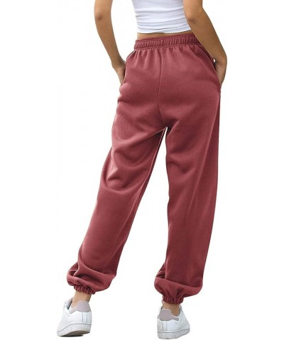 Women's Casual Baggy Sweatpants Athletic Workout Drawstring High Waisted Cinch Bottom Gym Lounge Joggers with Pockets Drawstr...