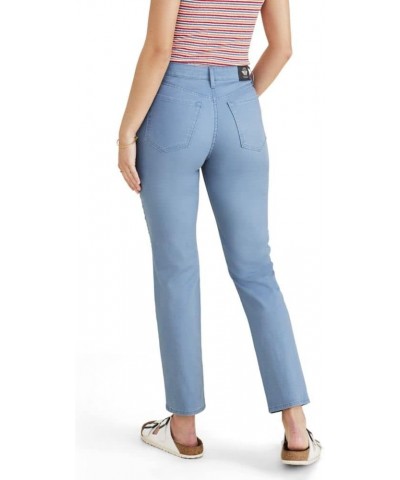 Women's Slim Fit High Rise Jean Cut Pants Oceanview Blue $13.37 Jeans