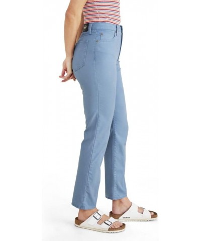 Women's Slim Fit High Rise Jean Cut Pants Oceanview Blue $13.37 Jeans