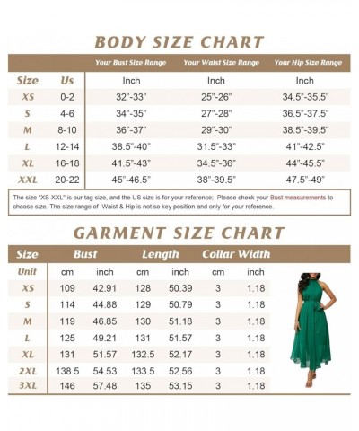 Women's Summer Halter Neck Sleeveless Party Beach Maxi Chiffon Dress Navy Blue $16.97 Dresses