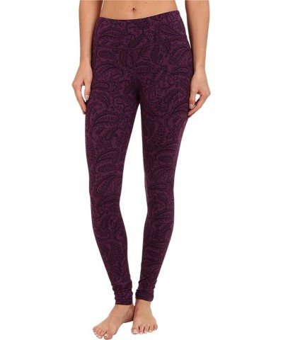 Women's Nadia Paisley Leggings Deep Purple $30.21 Leggings