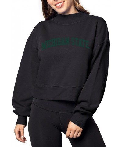 Women's Haily Sweatshirt Michigan State Spartans Black $12.14 Activewear