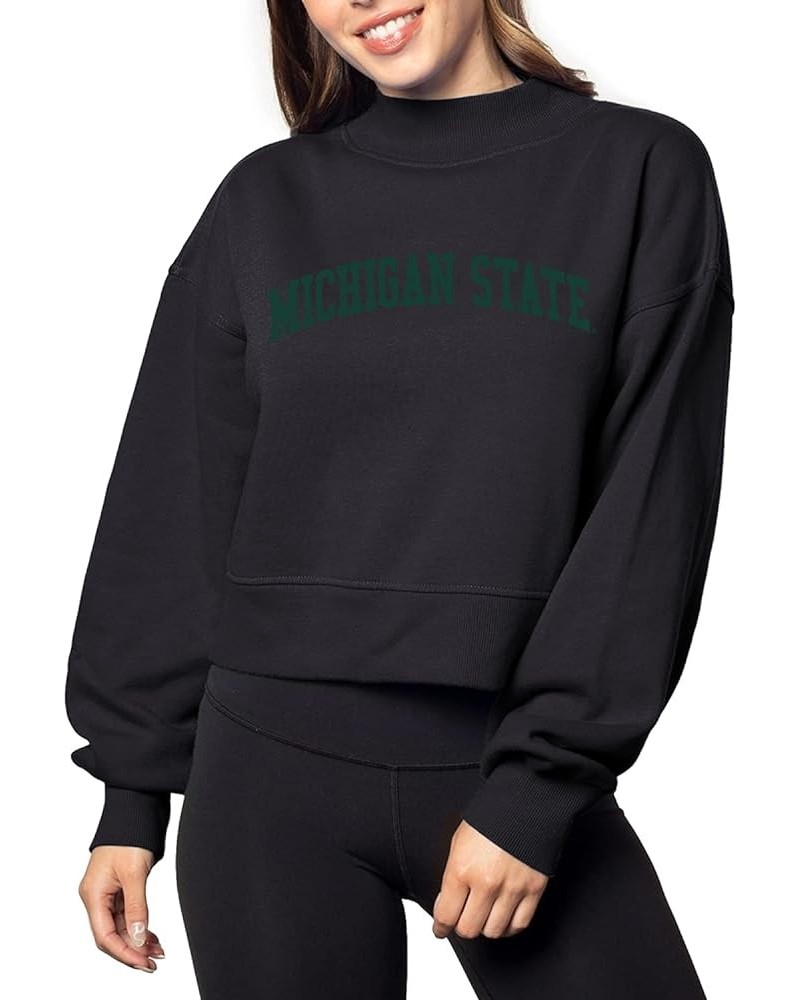 Women's Haily Sweatshirt Michigan State Spartans Black $12.14 Activewear