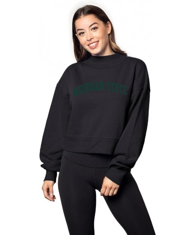 Women's Haily Sweatshirt Michigan State Spartans Black $12.14 Activewear