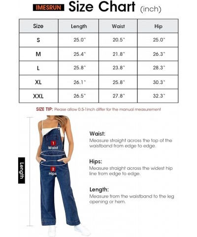 Womens Jean Bib Overalls Adjustable Casual One Piece Jumpsuits Revolt Juniors Stretch Wide Leg Loose Denim Pants Navy $28.41 ...