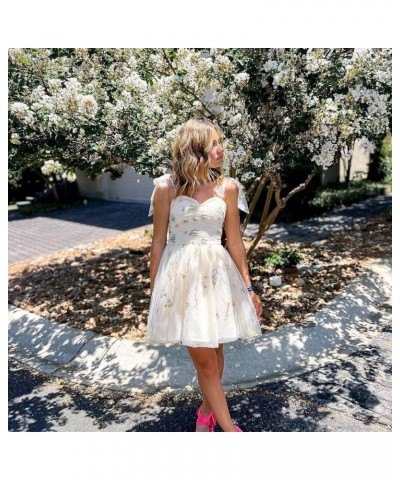 Short Homecoming Dresses 2024 Flower Embroidery Tulle Prom Dress Formal Party Gown for Women Mint $29.39 Dresses