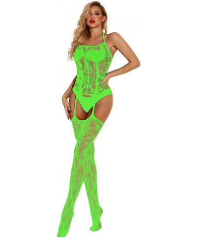 Women'S Lingerie Camisoles & Tanks Latex Lingerie Mesh Women's Lingerie Hollow Underwear Nightwear Lingerie Ro Green $10.25 L...