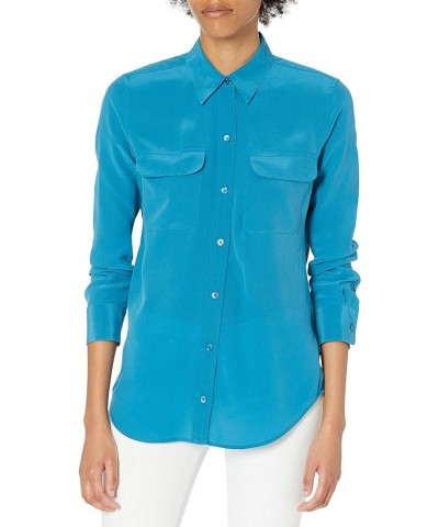 Women's Slim Signature Blouse Seaport $58.45 Blouses