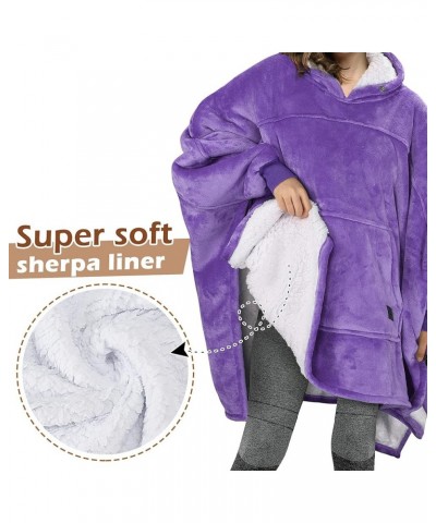 Oversized Hoodie Sweatshirt Poncho, Casual Hoodie Cape, Batwing Coat Pullover Blanket | Fluffy Sherpa, Comfortable, Roomy | f...