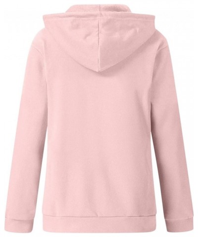 Zip Up Hoodies for Women 2023 Fall Fashion Long Sleeve Sweatshirts Y2k Clothes Lightweight Jackets Fall Clothes Pink_4 $9.45 ...