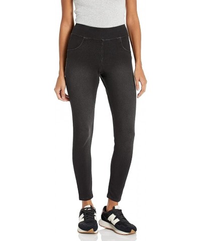 Women's Super Soft Stretch High Rise Denim leggings, No Side Seams Black Wash $20.42 Jeans