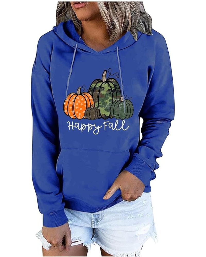 Hoodies for Women Pullover, Women's Casual Hoodies Long Sleeve Solid Lightweight Pullover Tops Sweatshirt with Pocket Aa06*bl...