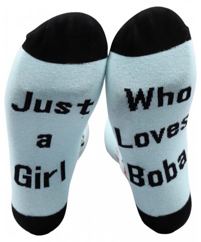 Boba Girl Gift 2 Pairs Boba Kawaii Novelty Socks Just A Girl Who Loves Boba Socks Boba Lover Milk Tea Lover Gift Girl loves b...