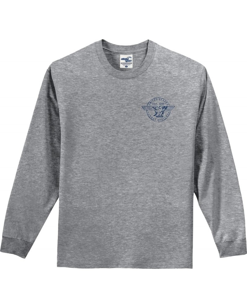 Vintage The Post Office Department Est. 1792 T-Shirt (S-5X) Sport Gray Long Sleeve $14.49 T-Shirts