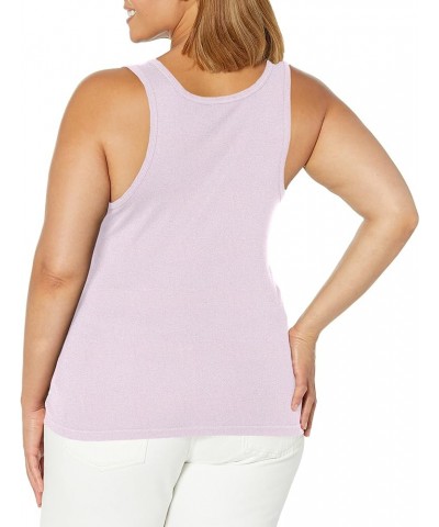 Women's 1x1 Rib Sleeveless Tank Top Lilac Purple $7.70 Tanks