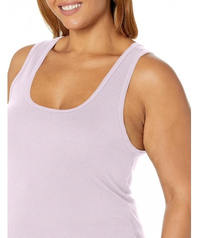 Women's 1x1 Rib Sleeveless Tank Top Lilac Purple $7.70 Tanks