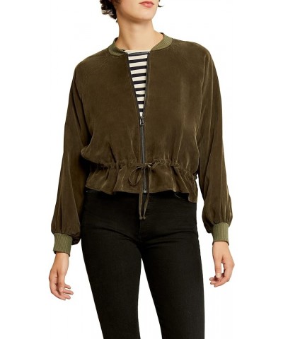 Roux Mixed Cupro Premium & Eco-Friendly Jacket Olive $82.35 Jackets