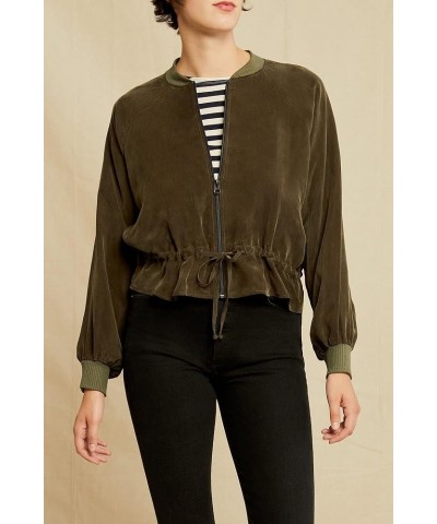 Roux Mixed Cupro Premium & Eco-Friendly Jacket Olive $82.35 Jackets