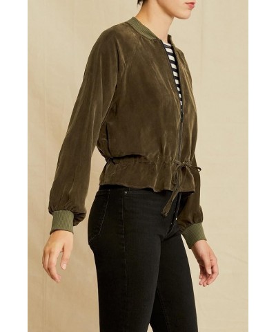 Roux Mixed Cupro Premium & Eco-Friendly Jacket Olive $82.35 Jackets