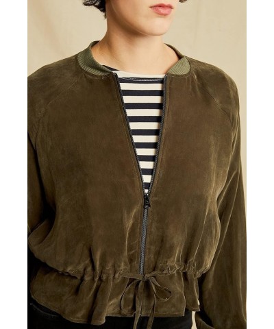 Roux Mixed Cupro Premium & Eco-Friendly Jacket Olive $82.35 Jackets