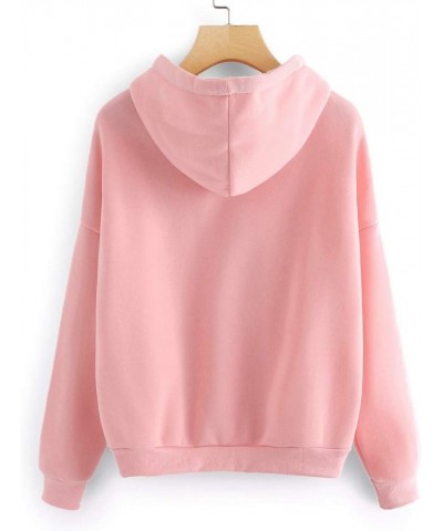 Sweatshirt for Women Girls, F_Gotal Sweet Cute Finger Heart Love You Hip Hop Hoodie Long Sleeve Pullover Tops Blouse Pink $7....