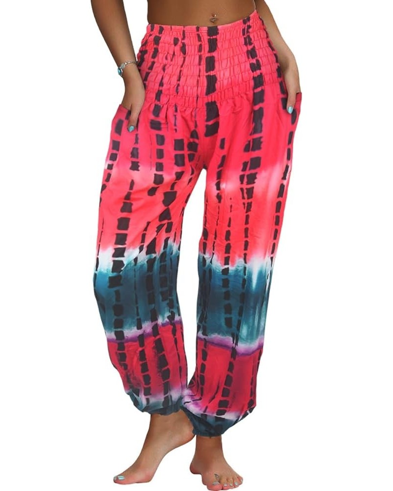 Tall Ladies Soft Flared Leggings Pants Floor Length S-2XL Bloomer-rosered&darkgreen $12.47 Pants